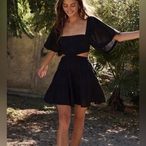 Free people cross of sunlight summer dress medium whimsical boho indie core chic